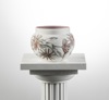 Firewheel - hand painted porcelain, 12cm diameter x 15cm height